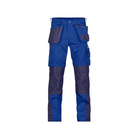 DASSY® Seattle Zweifarbige Arbeitshose mit Holstertaschen und Kniepolstertaschen - Größe 46 - KORNBLAU/DUNKELBLAU