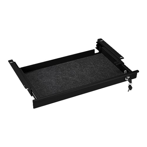 Schreibtischschublade abschließbar 500 x 265 x 45 mm schwarz Büro Unterbau Schublade von SO-TECH®
