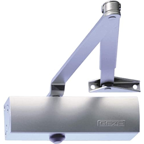 GEZE FRANCE Türschließer TS 1500, ohne Gleitschiene/Gestänge, Flügelbreite -1100 mm, Silber