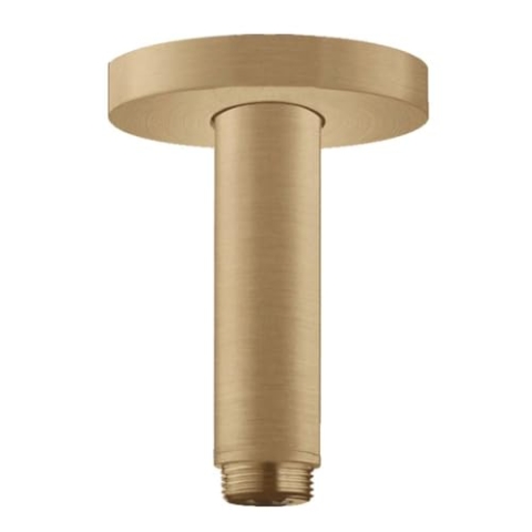 hansgrohe Deckenanschluss S für Regendusche, Anschluss Kopfbrause 10 cm, Brushed Bronze