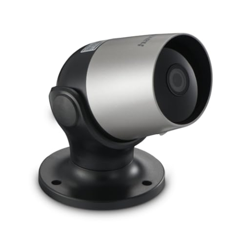 Hama Überwachungskamera WLAN (WLAN Kamera f. außen, Outdoor-Kamera mit Sprach- u. App-Steuerung, wetterfeste Außenkamera mit Bewegungsmelder, Nachtsicht, 2-Wege-Audio, Aufzeichnung, 1080p) schwarz