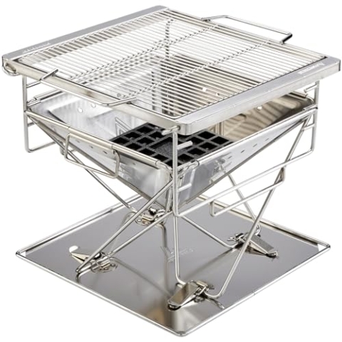 Groenberg Camping Grill Katla M Faltgrill Holz Kohle Faltbar Outdoor Edelstahl
