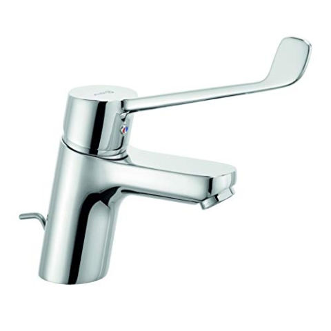 KLUDI PURE & EASY CARE Waschtisch Armatur 70 mit KLINIK HEBEL 180 mm chrom