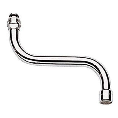 GROHE S-Auslauf, Ausladung 150 mm, Silber