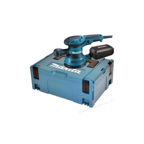 Makita BO5041J Exzenterschleifer 125 mm im MAKPAC, Blau, Silber