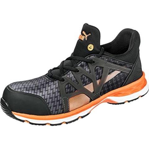 Puma ox633870-ORANGE-40 Sicherheitsschuhe ESD S1P Safety Rush 2.0 Mid 633870-40, Größe: 40, Schwarz, Orange, 1 Paar Atomic S3 SRC 44