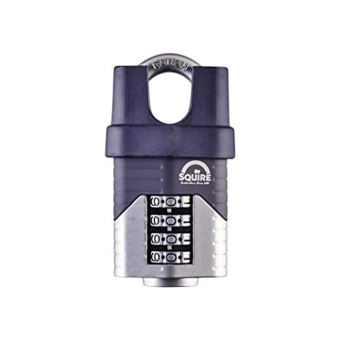 SQUIRE 50CS Vulcan Combi 50C/S Hochsicheres Vorhangschloß, blau, 50 mm