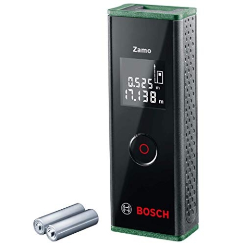 Bosch Laserentfernungsmesser Zamo (bis 20m einfach & präzise messen, 3. Gen. mit Aufsatz-Funktion)