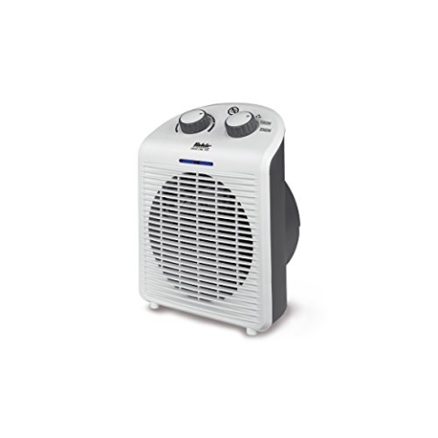 Fakir Trend HL 100 Heizlüfter Energiesparend – 2000 Watt, Mini-Heizlüfter mit Betriebskontrolleuchte, Übertemperaturschutz und Kippsicherung, 2 Heizstufen, Raumthermostat regelbar