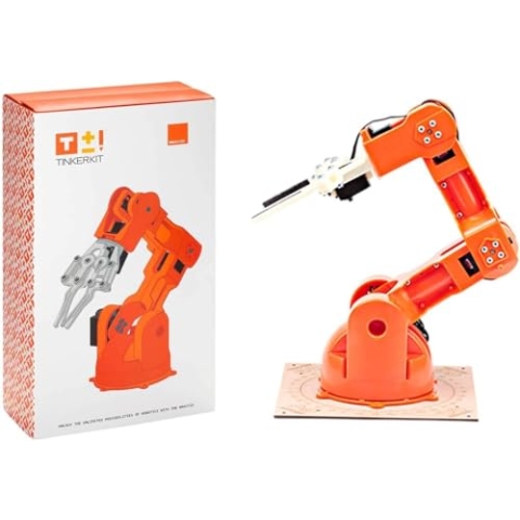 Arduino Tinkerkit Braccio Robot [T050000_AEU] - Interaktives Lernmodul für Einsteiger und Fortgeschrittene – Programmierbarer Robotarm, ideal für Bildung und Projekte