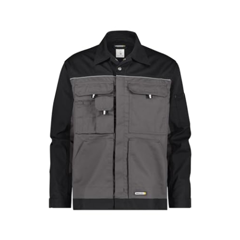 DASSY® Lugano Zweifarbige Arbeitsjacke - Größe 2XL - ZEMENTGRAU/SCHWARZ
