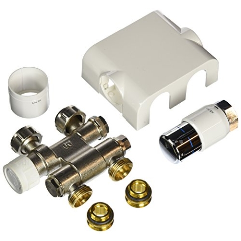 Oventrop Anschluss-Set für Badheizkörper "Multiblock TF/Uni SH", schwenkbar, weiß, 1184135