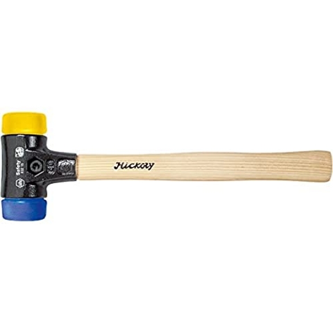 Wiha Safety Schonhammer / Hammer mit Härtegrad 7 - gelb, gelb / Kunststoffhammer rund, Gewicht 1700 g, Länge 400 mm, Ø 60 mm
