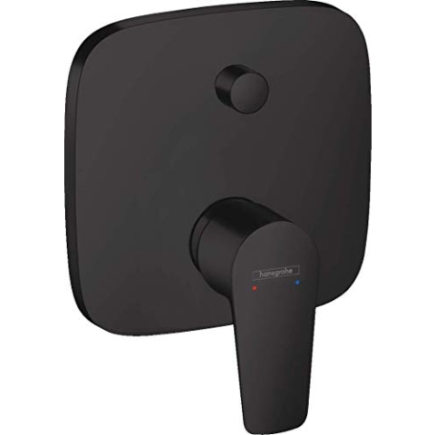 hansgrohe Wannenarmatur Talis E Unterputz, für 2 Funktionen, mit integrierter Sicherungskombination Mattschwarz