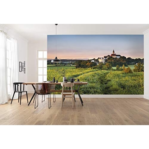 Komar Vlies Fototapete HIMMLISCH | Tapete, XXL, Dekoration, Natur, Landschaft, Schlafzimmer, Wohnzimmer, Büro, Flur | Größe 450 x 280 cm (Breite x Höhe) | SHX9-044