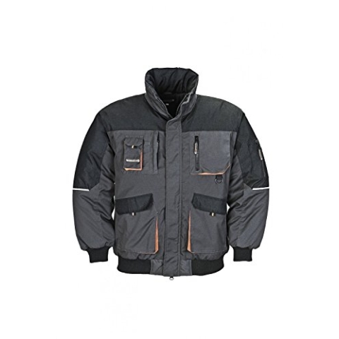 Terratrend Job 4629-XL-6310 Herren Pilotenjacke, Dunkelgrau/Schwarz, Größe XL