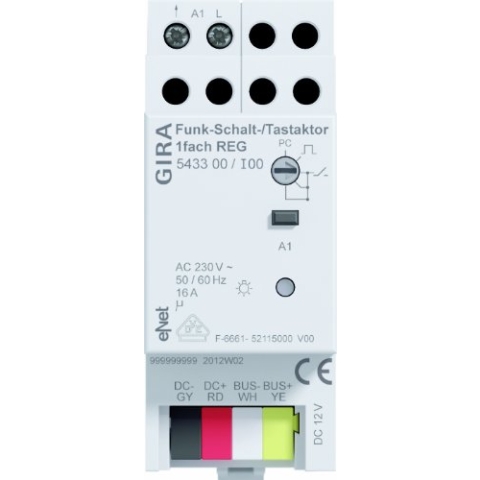 Gira 543300 Funk Schalt Tastaktor Regensensor 1-Fach eNet