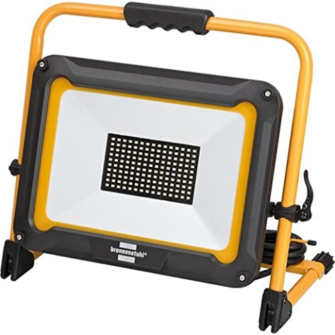 Brennenstuhl Mobiler LED Strahler JARO 9000 M/LED Baustrahler für außen IP65 (LED Arbeitsstrahler 100W mit 5m Kabel, LED Baustellenstrahler mit Schnellspannverschluss)