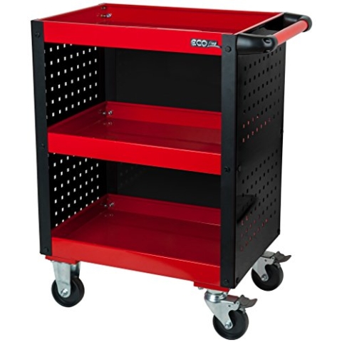 KS Tools 890.0006 EcoLine Werkstatt-Servicewagen mit Lochplattenverkleidung