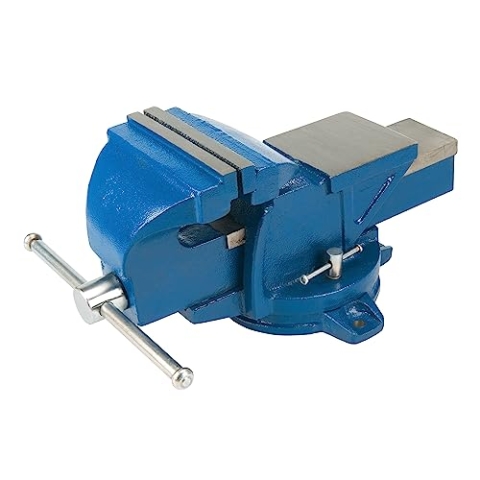 Silverline 656618 Ingenieurs-Schraubstock mit Schwenksockel 150 mm, 16 kg