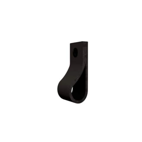 Handles and more - 6 x Ledergriffe für Möbel - Schwarz - Größe S 15,8cm - inkl. 3 Schraubenfarben - Schrankgriffe Leder - Türgriffe Leder - Ledergriffe für Schuhschrank & Schublade - Lederschlaufen