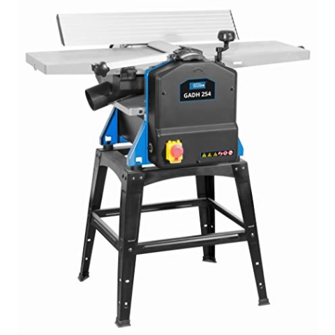 Güde Abricht- & Dickenhobel GADH 254 (1500 W, 8500 min-1 Hobelwellendrehzahl, 2 Messer, 45° max. Anschlagneigung, 6-120 mm Dickenverstellung, Hobelwellenschutz, Sicherheitsschalter, Überlastschalter)