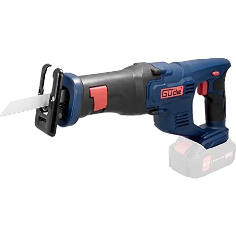 Güde Akku Universal-Säbelsäge USS 18-0 (18 V, max. Schnitttiefe Holz/Stahl 115/10 mm, Sanftanlauf & Schnellstopp, Sägeblatt-Schnellwechselsystem, inkl. Holz- & Metallsägeblatt, ohne Akku & Ladegerät)