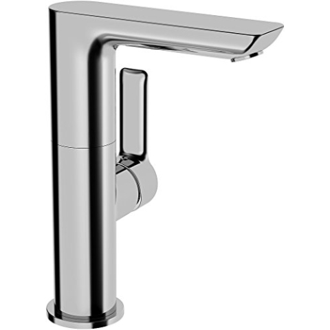 Hansa 55352203 Waschtisch-Einhand-Einlochbatterie Hansaligna 5535, Hebel seitlich bedient, chrom