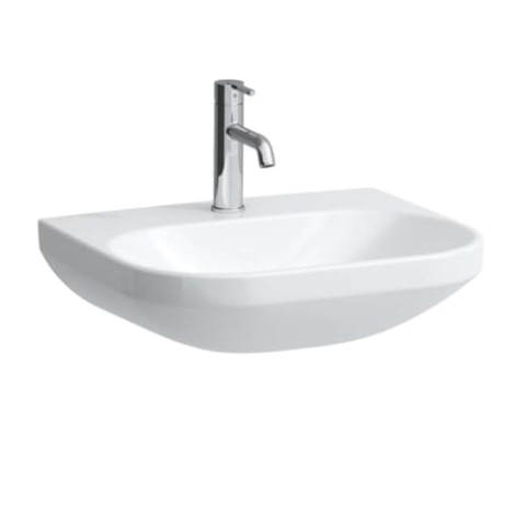 LAUFEN Lua Waschtisch, 1 Hahnloch, ohne Überlauf, 550x460mm, H8110810001561, Farbe: Weiß