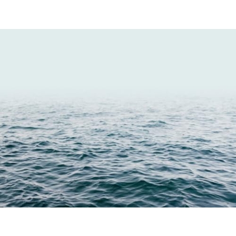 Livingwalls Fototapete Nordsee Wasser Wellen Meer Blau Weiß 382581 The Wall 3,71 m x 2,80 m Wohnzimmer Schlafzimmer Büro