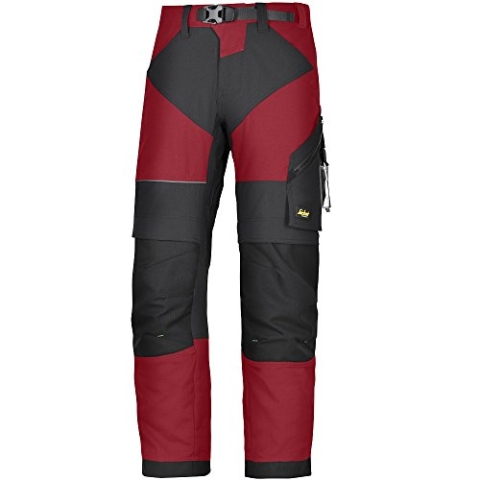 Snickers Workwear 6903 FlexiWork Arbeitshose, 1 Stück, 48, chili, 69031604048