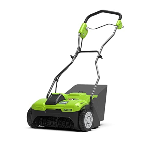 Greenworks 40V Vertikutierer Akku Rasenlüfter , 3600 U/min, 36 cm Arbeitsbreite, 30 L Auffangbehälter OHNE Akku & Ladegerät, 3 Jahre Garantie G40DT35