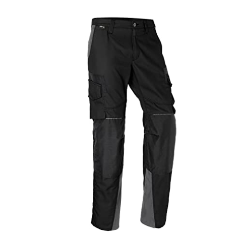 KÜBLER Workwear KÜBLER INNOVATIQ Arbeitshose schwarz, Größe 48, Herren-Arbeitshose aus Mischgewebe, Arbeitshose mit Knieschutztaschen nach EN 14404, leichte Arbeitshose