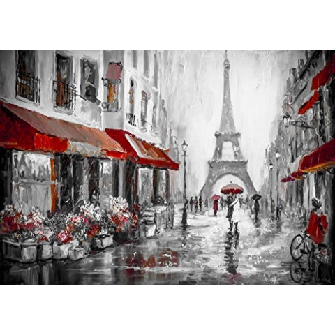 Forwall Fototapete Vlies Wanddeko Stadt Paris – Eifelturm Frankreich City Moderne Wanddekoration 13357VEXXXXL 416cm x 290cm