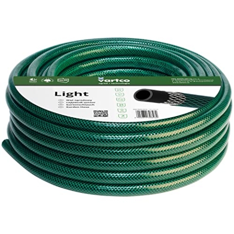 Vartco Light 3-lagiger Wasserschlauch Gartenschlauch Schlauch Gartenbewässerung Flexibel Flexischlauch Polyester-Kreuzgeflecht UV-beständig 25 Bar (3/4" 50m)