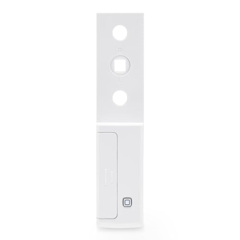 Homematic IP Smart Home Fenstergriffsensor, weiße + Silberne Abdeckung, digitaler Sensor zum effizienten Heizen, Überwachung der Fenster per App, Energie sparen, 142800A0