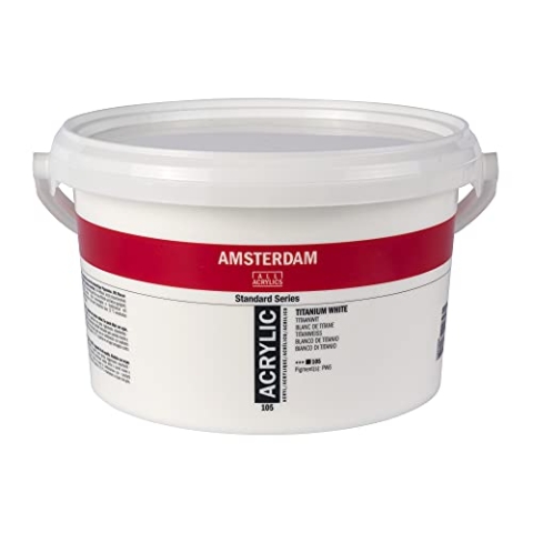 Amsterdam Standard Serie Acryleimer 2500ml Titanium Weiß 105 (17671050)