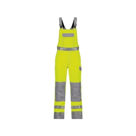 DASSY® Colombia Multinorm Warnschutz Latzhose mit Kniepolstertaschen - Größe 50 - NEONGELB/GRAPHITGRAU