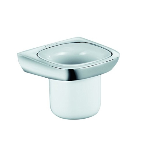 Kludi 5397505 Amba Glashalter, Weiß/Chrom