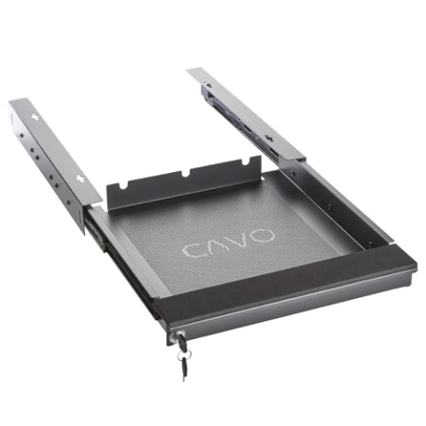 CAVO Laptop Schreibtischschublade abschließbar 380 x 446 x 55 mm schwarz Tischschublade für den Unterbau von SOTECH