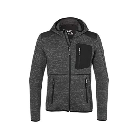 KÜBLER Workwear KÜBLER Weather Strickjacke anthrazit, Größe 3XL, Unisex-Strickjacke aus Mischgewebe, Funktionelle Strickjacke