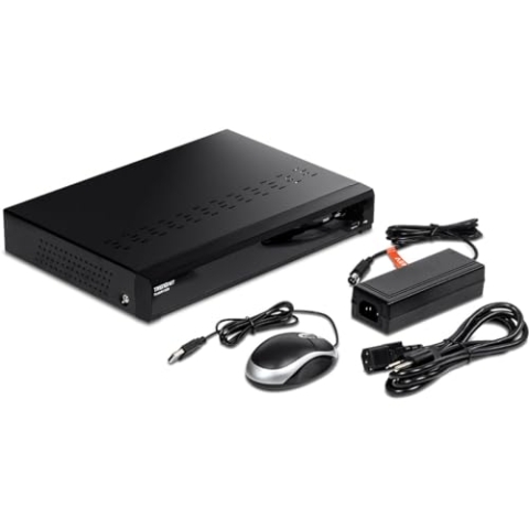 TRENDnet TV-NVR1508 8-Kanal-UHD-PoE-NVR, H.264/H.265 4K (8 MP), bis zu 12 TB Speicher (Festplatte Nicht enthalten), unterstützt einen 4K-Kamerakanal, 8 PoE-Ports, 80 W PoE-Leistungsbudget, 240 fps
