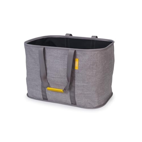 Joseph Joseph Hold-All zusammenklappbare 55L Wäschekorb Tasche, strapazierfähiges Gewebe, feuchtigkeitsbeständig, Grau