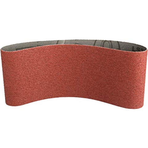 Klingspor 6296 - Schleifbänder für Handbandschleifer für Holz, Metalle, NE -Metalle - BH|LS309XH|120|S|F5|110X620 - Inhalt: 10 Stück