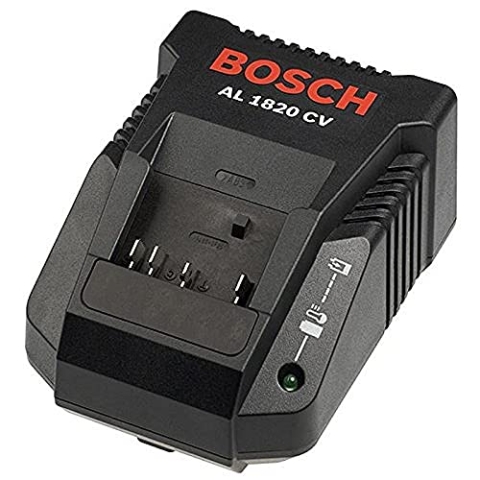 Bosch Professional Schnelladegerät AL 1820 CV (geeignet für 14,4-18 Volt Li-Ionen-Akkus von Bosch, Ladestrom 2 A) 2607225424 Schwarz