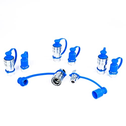 4 Sets 1/2 "NPT Hydraulische Schnellkupplung, 1,27 cm (1/2 Zoll), Ag, mit Staubkappen, Poppet Pioneer Stil, ISO 5675, hydraulische Schnellkupplung.