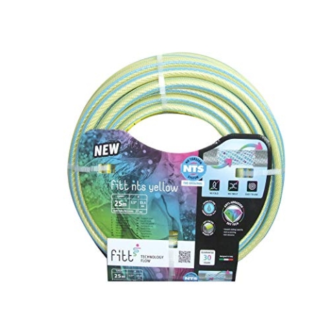 FITT NTS YELLOW 1" (25mm) 25m - Robuster und flexibler Gartenschlauch in gelber Farbe für eine intensive Nutzung, mit exklusiven Technologien