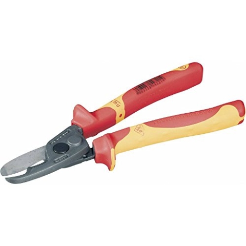 NWS 043-69-VDE-210 VDE-Kabelschere Geeignet Fuer (Abisoliertechnik) Alu-und Kupferkabel, EIN-und m