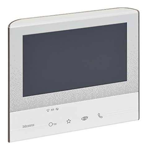 BTICINO, CLASSE300 X13E Video-Innenstelle mit 7"-Touchscreen, 4 sensitiven Tasten, Smartphone-Anbindung, App-Nutzung, Erweiterung des Sets Art.-Nr. 363911 für ein Zweifamilienhaus, Weiß, 344642