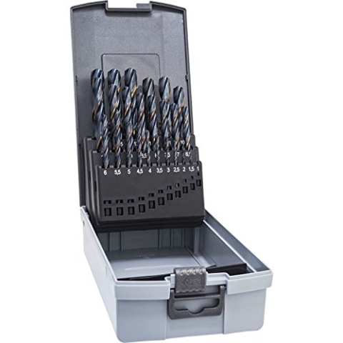 ALPEN Spiralbohrer Set Sprint Master (ø 1-13 mm, HSS Spiralbohrer kurz, DIN 338 RN, Bohrer für Stahl legiert + unlegiert) 812321100